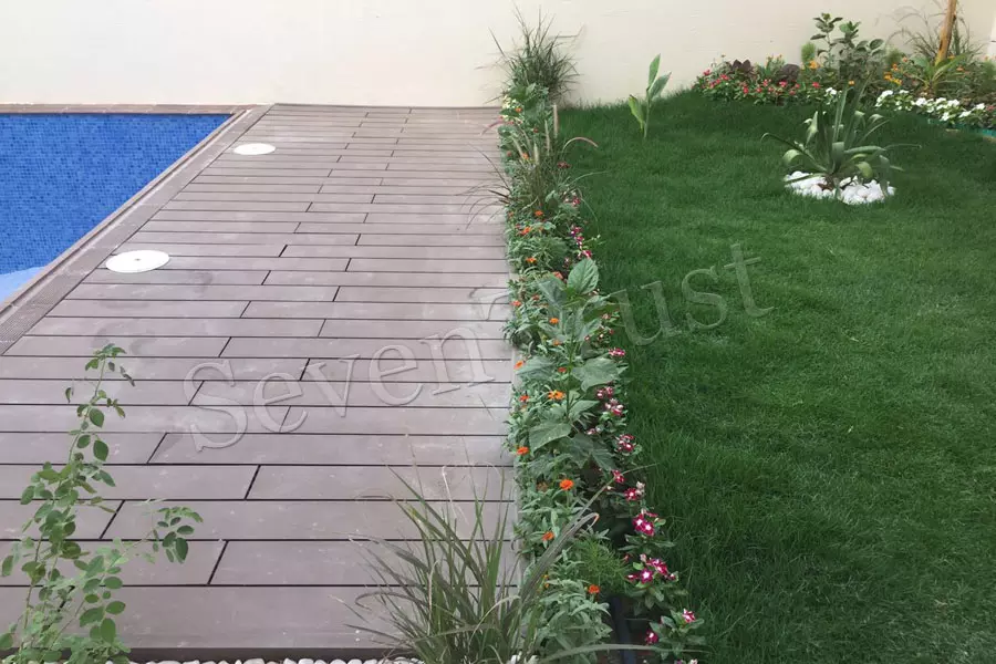 Wood Plastic Composite Outdoor Decking In Saudi Arabia